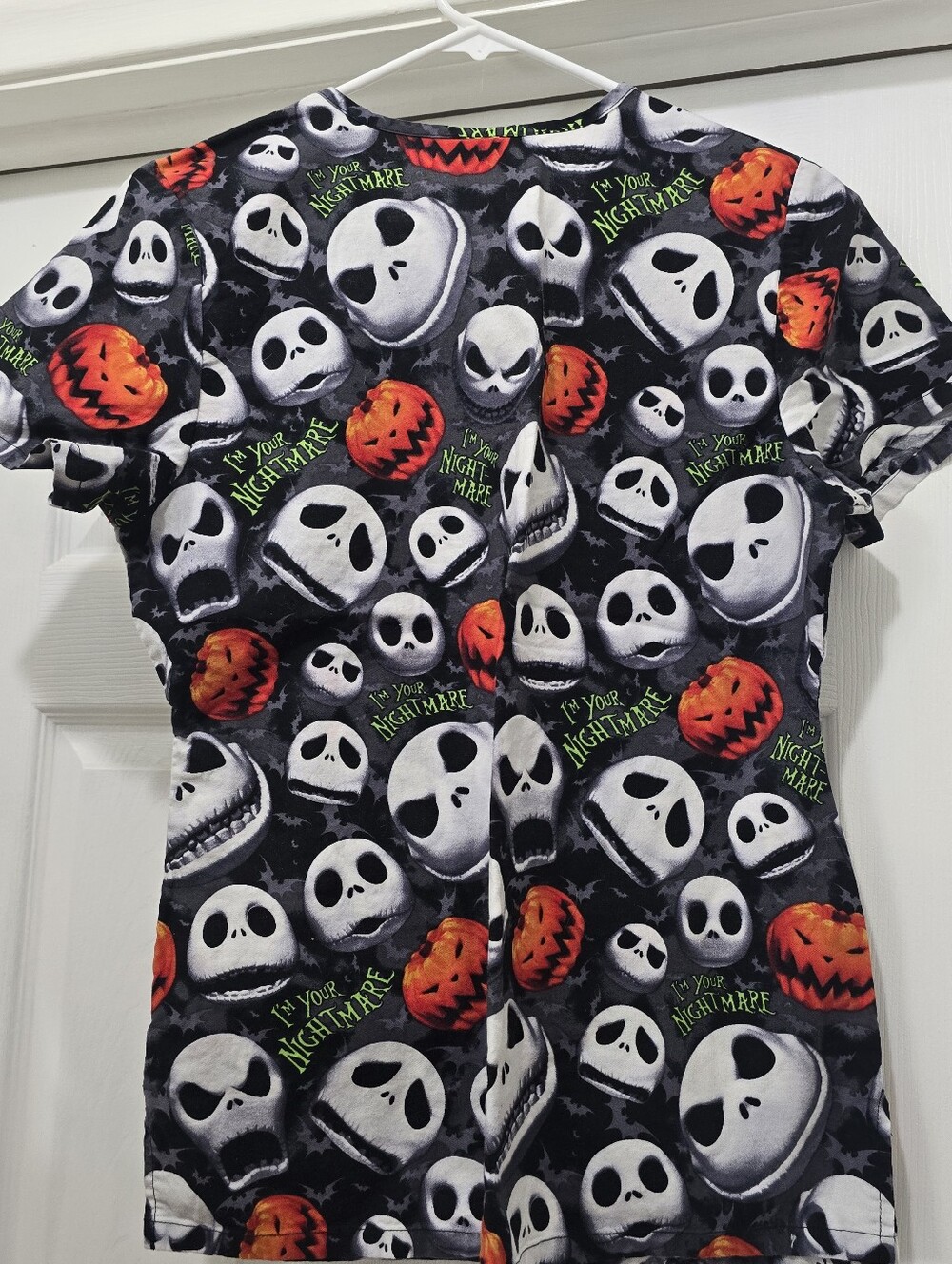 Disney The Nightmare Before Christmas Scrub Top - Picture 3 of 4